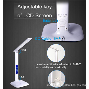 T32 Touch Dimming LED table lamp with LCD Screen